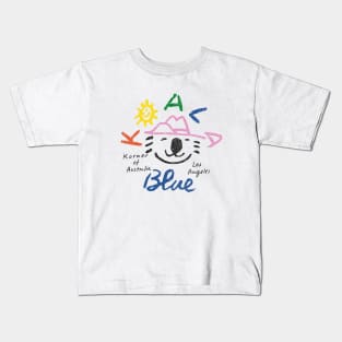 Koala Blue Olivia Newton John - Distressed Kids T-Shirt